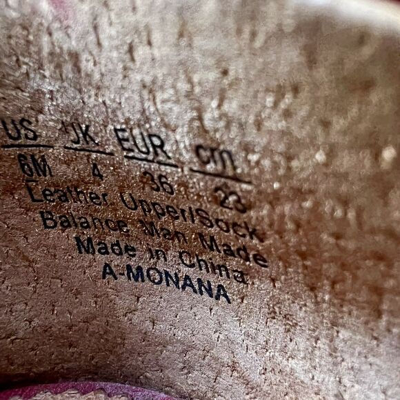 Sarto by Franco Sarto Monana Red Leather Slip On Flat Low Block Heel Women’s 6 M - Picture 10 of 16